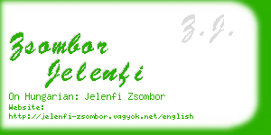 zsombor jelenfi business card